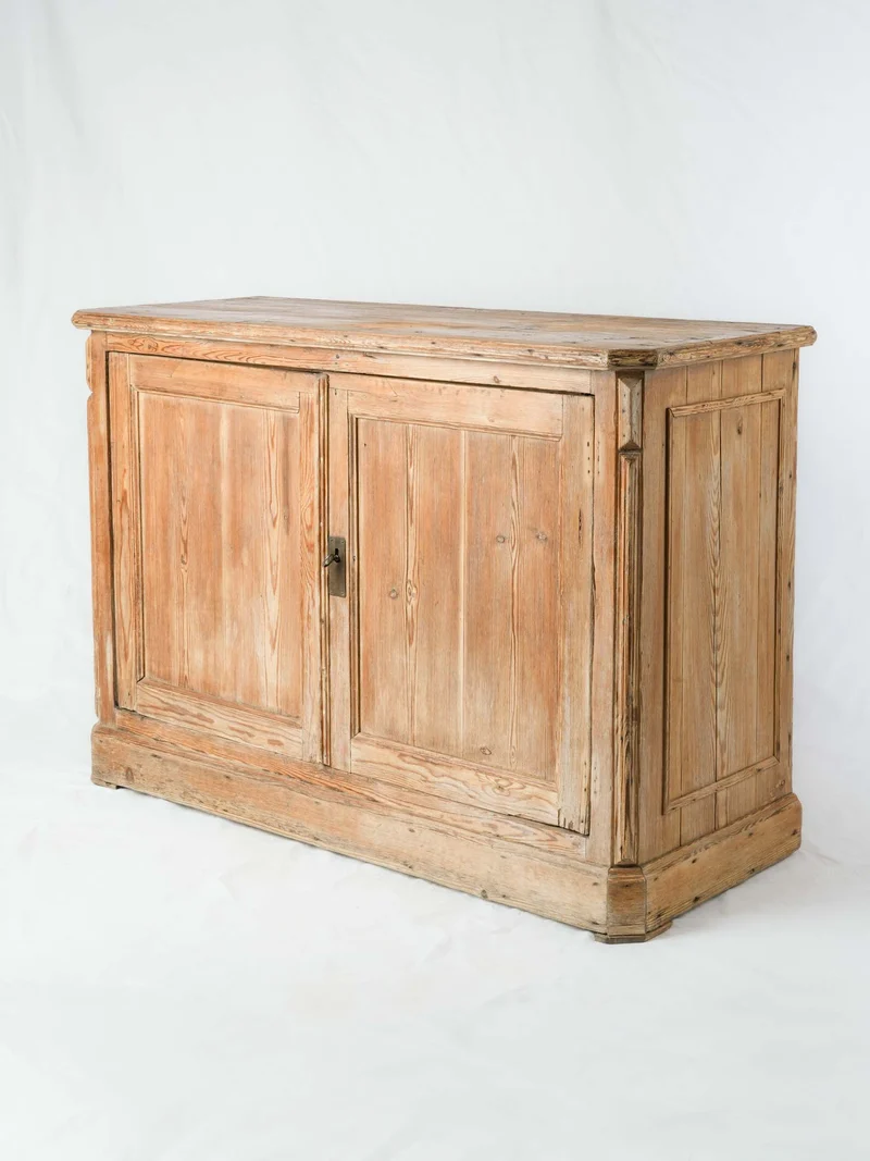 Early-20th-Century French Country Pine Buffet - 33½" x 49¼"