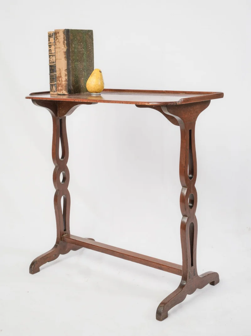 French Mahogany Table Volante in the Louis XVI Style, Late 19th Century - 27½"