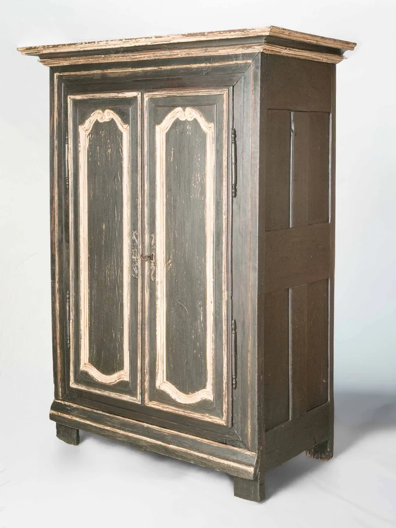 Painted Sacristy Cabinet from Southern France - 72" x 54¼"