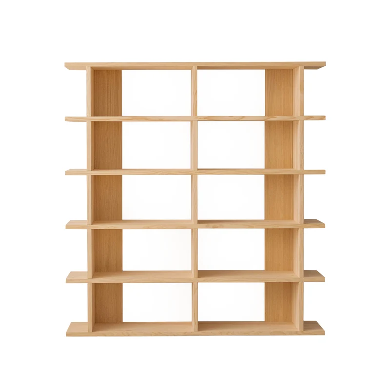 Montgó solid wood bookcase 180 x 190 cm