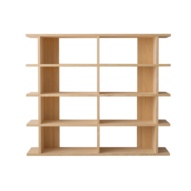 Montgó solid wood bookcase 180 x 152.6 cm
