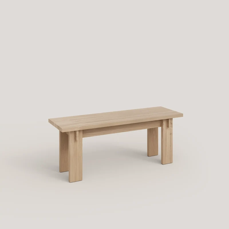 Begur medium bench in solid pine wood 120 cm