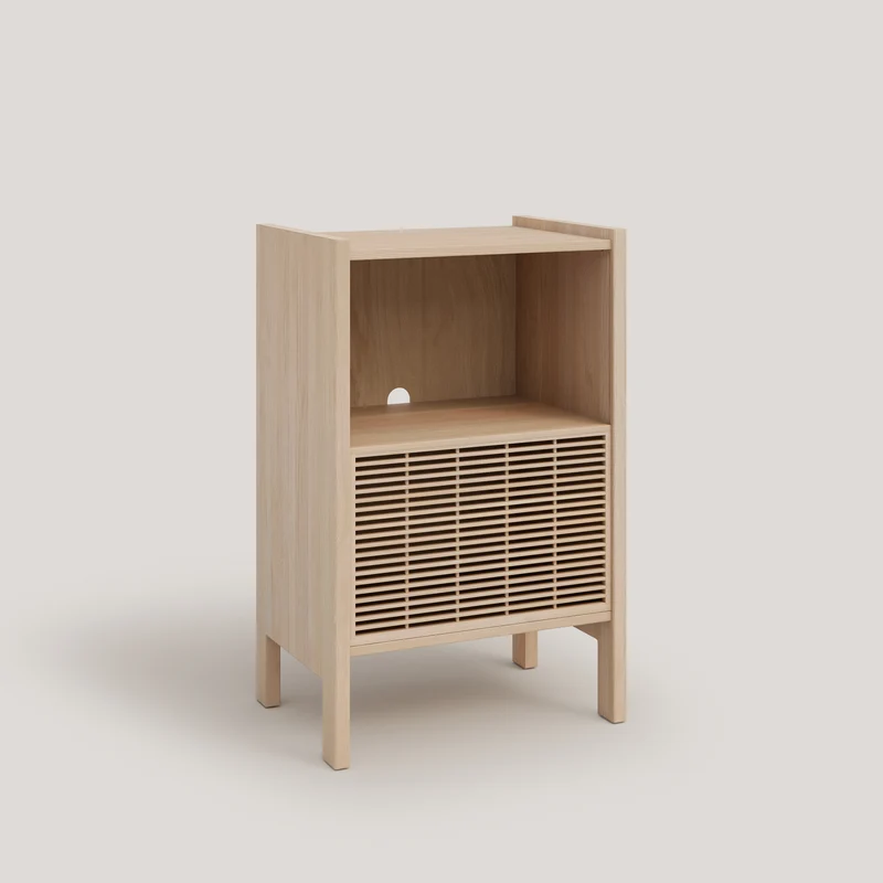 Baster solid wood sideboard for vinyl records 1 door 59 cm