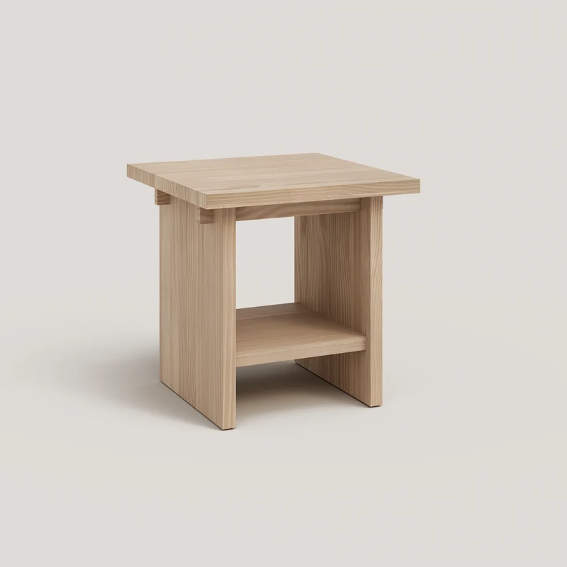 Espart - Side table made of solid pine wood 50 cm
