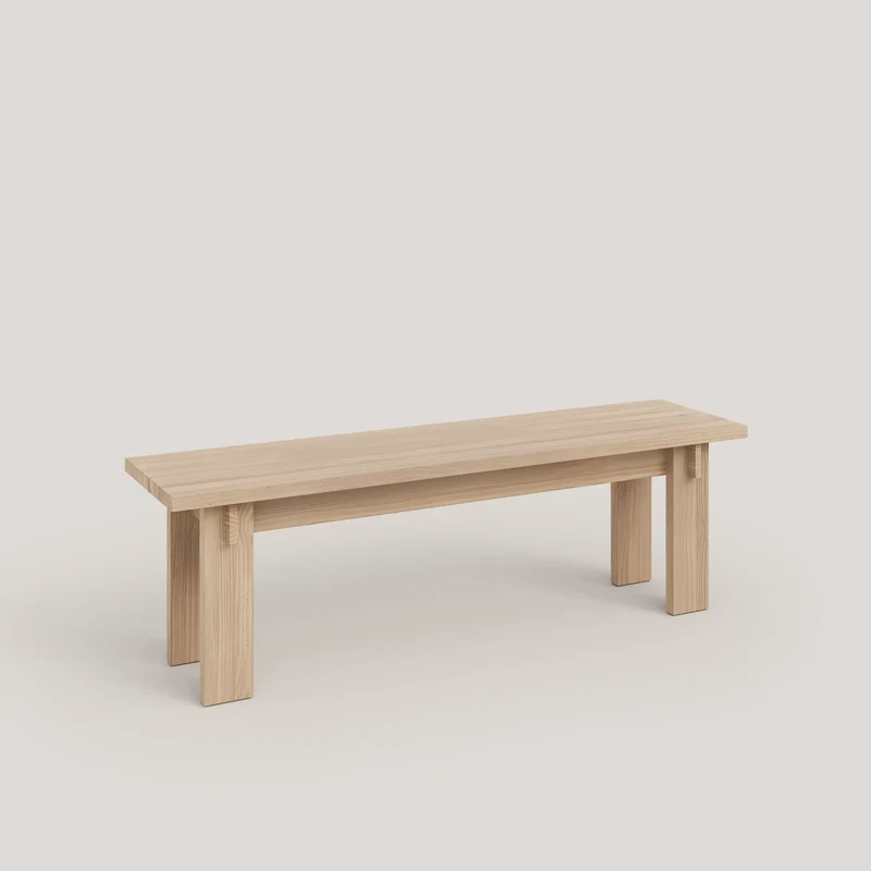 Begur large bench in solid pine wood 150 cm