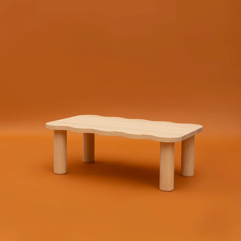 Palamos - Coffee table in solid pine wood 100 cm