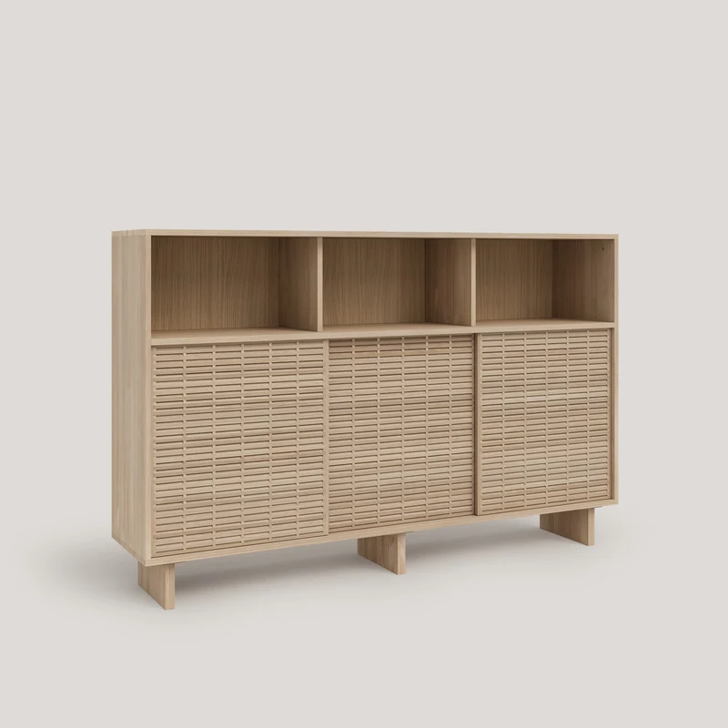 Sideboard Voramar of pine with 3 doors 180 cm
