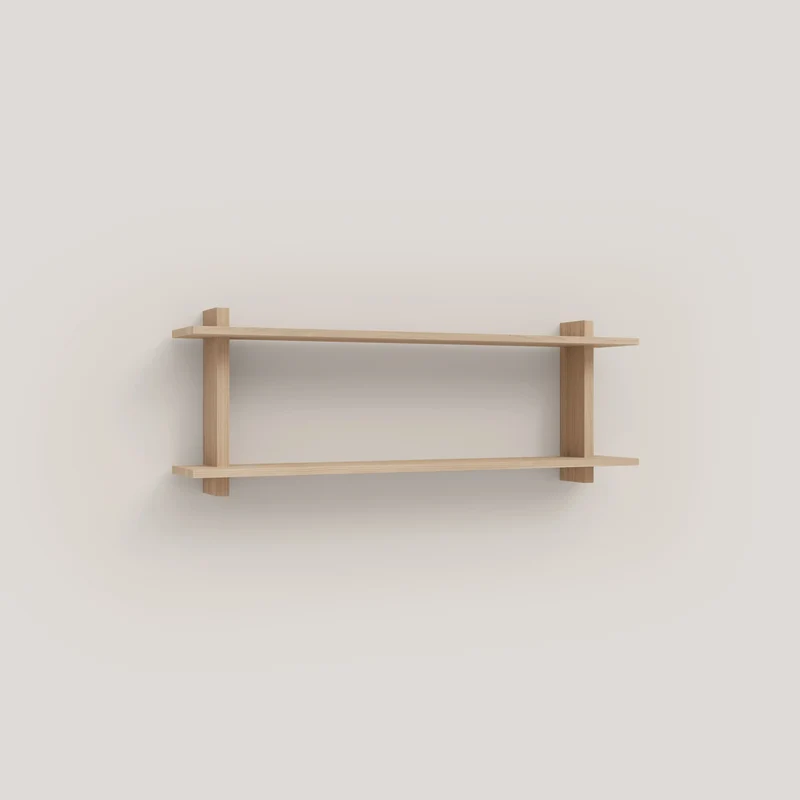 Double wall shelf Soller 90 cm to 180 cm