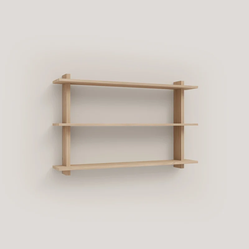 Miramar floating triple shelf from 90 cm to 180 cm