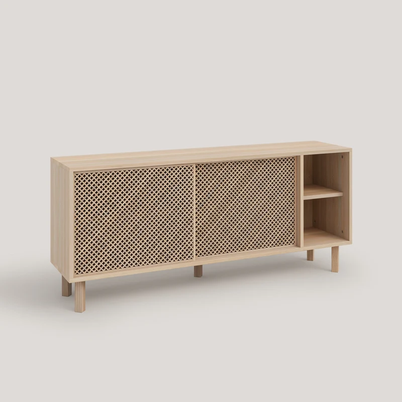 Moraig sideboard in pine with 2 lattice doors 150 cm