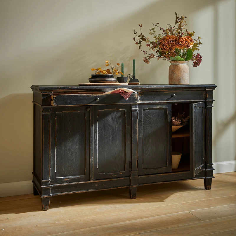 Buffet bas LOBERON Chaveline noir vieilli