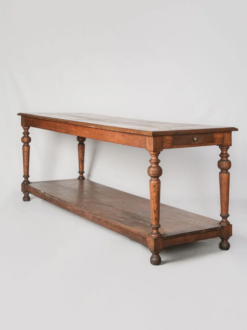 Superb Large 19th-Century Oak Draper’s Table - 85" x 28¼" x 32¾"