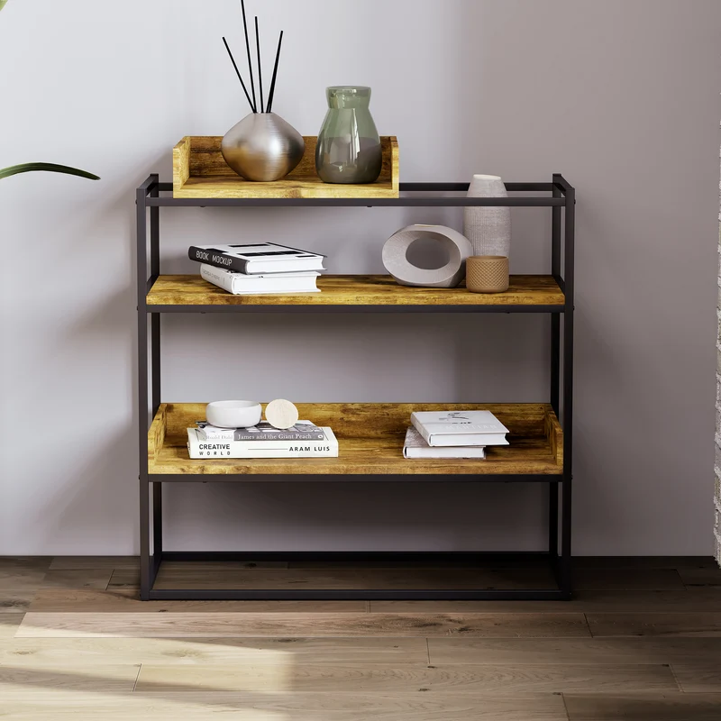 Table console 3 étages - Rustique