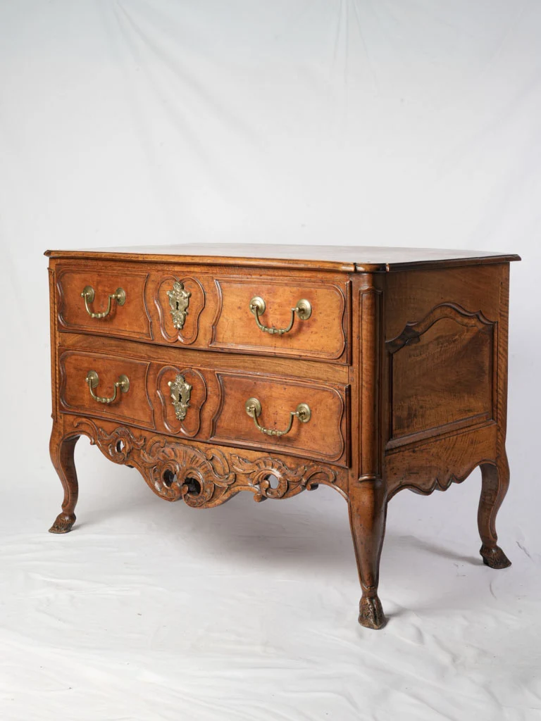 Handsome 18th Century French Walnut Sauteuse Commode 35" x 49¼"