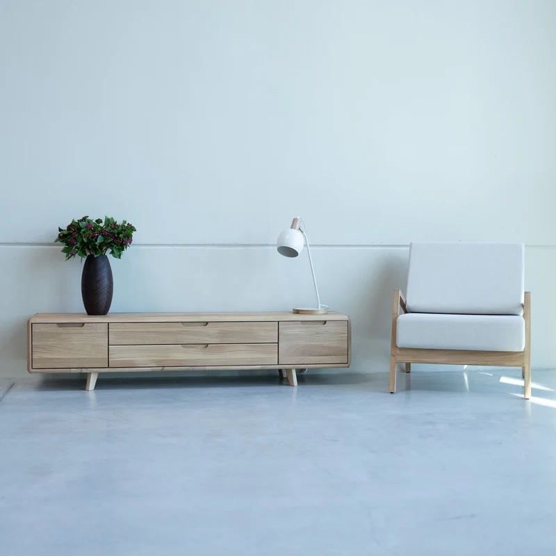 Meuble TV en bois massif SWEDEN 1 | NordicStory