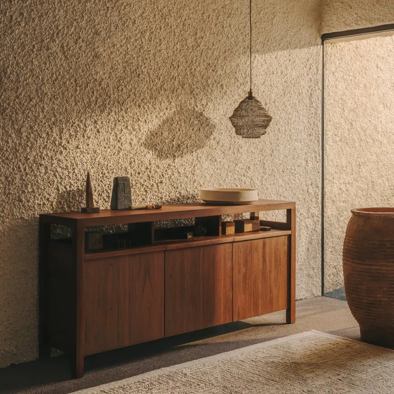 Buffet KAVE HOME Sashi en bois massif de teck