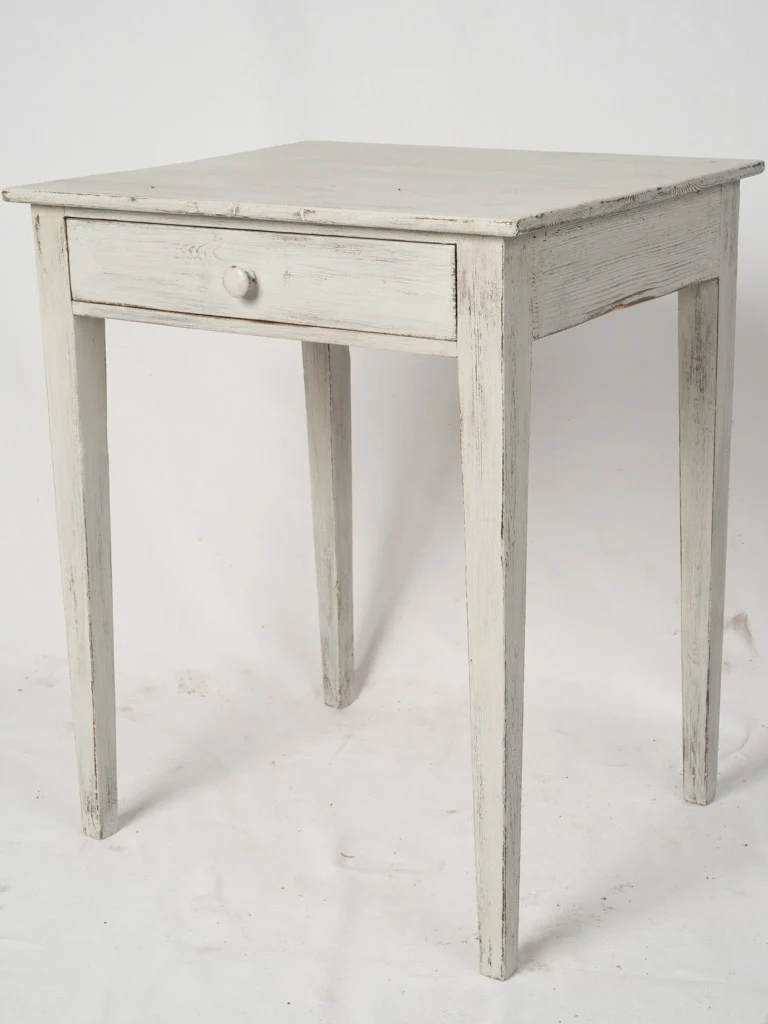 Side table w/ light gray patina 23¾" x 20"