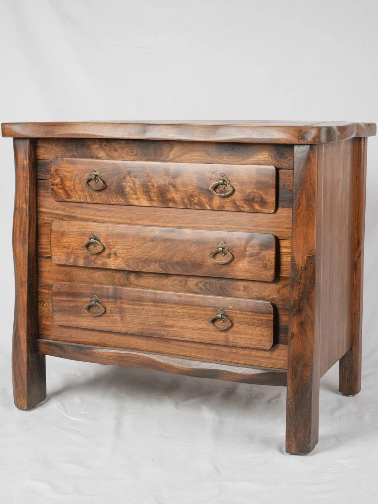 1960s Brutalist wooden 3 drawer commode - Olavi Hänninen (1920 - 1992)