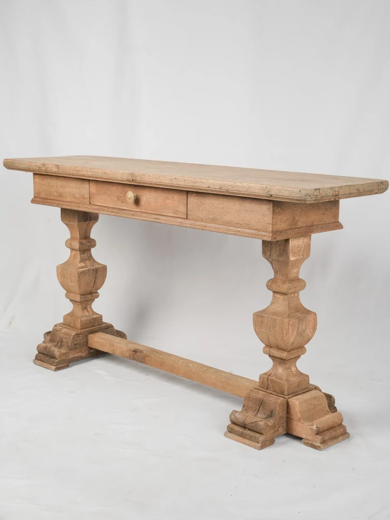 Late 19th-century oak console - 60¼" x 16½"