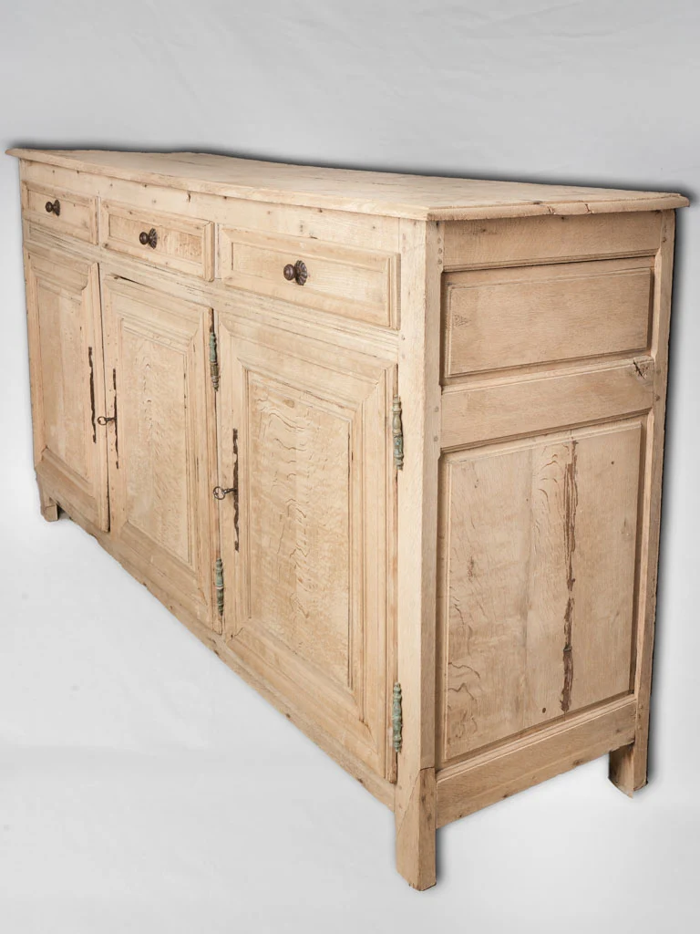18th-century French bleached oak enfilade buffet 45¼" x 84¼"