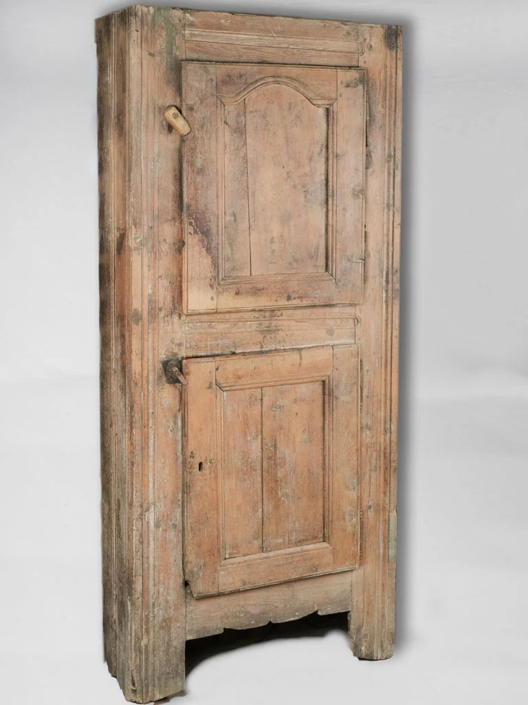 19th-century mountain pine 2-door confiture cabinet 78¼"