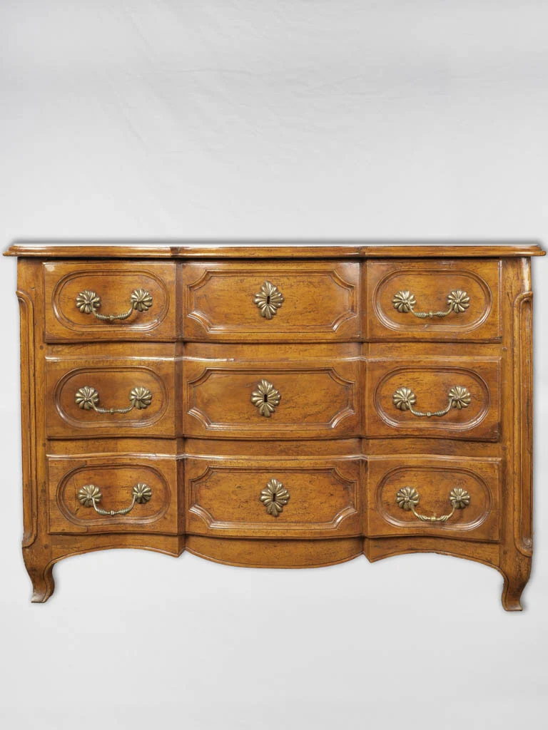 18th-century Louis XV 3-drawer white walnut commode - Isère, France 36½"