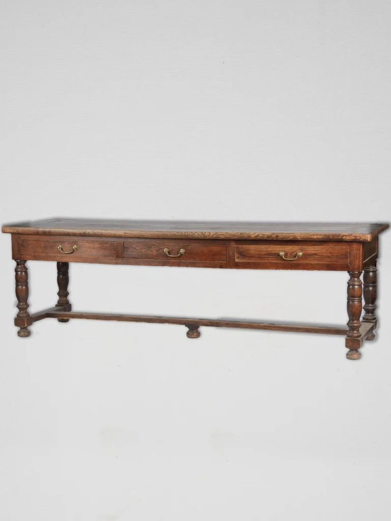 Long French console table w/ drawers - 19th century 99¼"