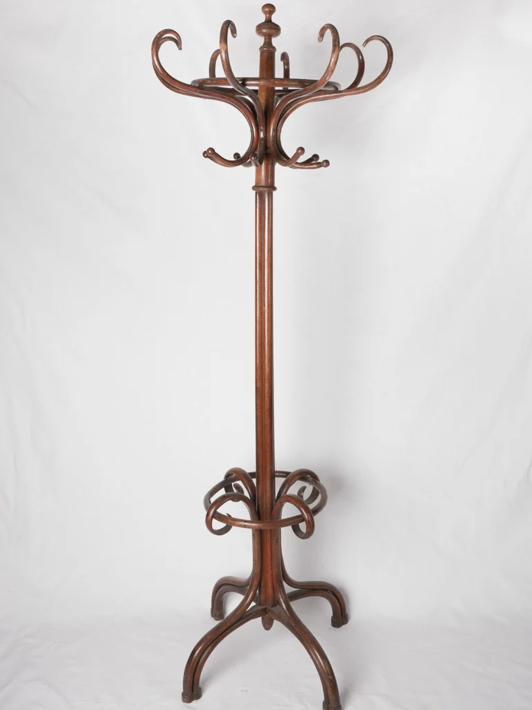 1930s Thonet-style bentwood bistro coat rack 78¾"