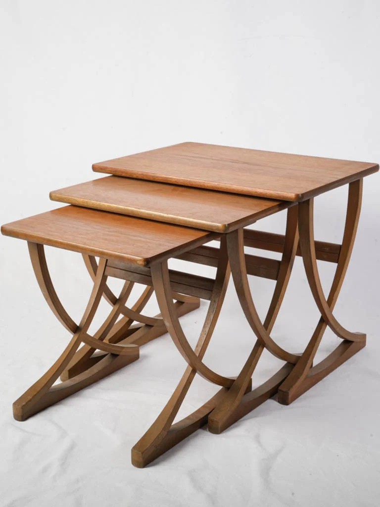 Mid-Century Modern Nest of Three Tables by Nathan Furniture England - 24" x 17¼"