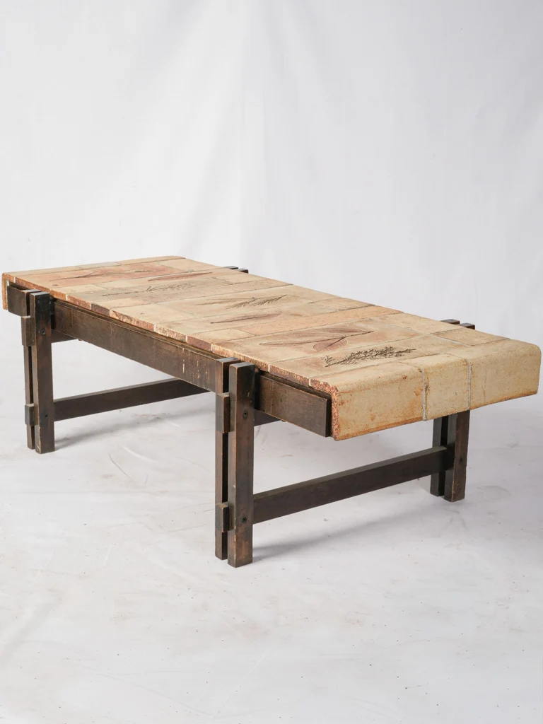 Roger Capron “Herbier” Ceramic Coffee Table circa 1960s - 46¾"