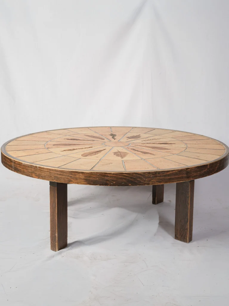 Roger Capron “Herbier” Round Coffee Table c. 1960s - 45¼"