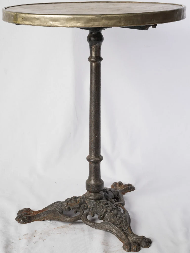 Elegant 1900s Bistro Gueridon w/ Original Marble Top - 28¼" x 21¾"