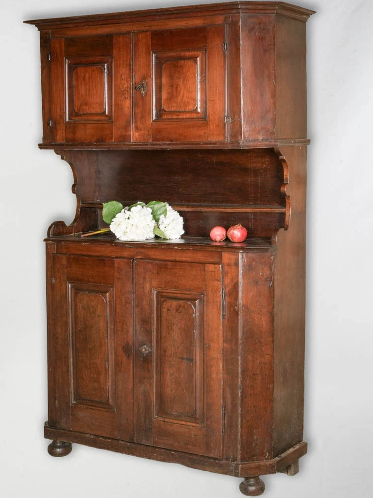 Exceptional 18th Century French Provincial Walnut Two-Part Cupboard - 86¼" x 48¾"