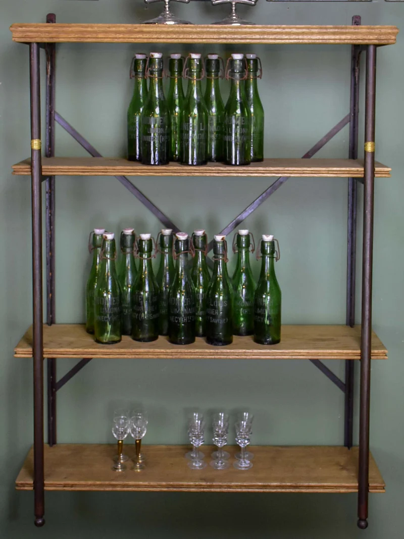 Antique French industrial shelving unit - Theodor Scherf, Paris