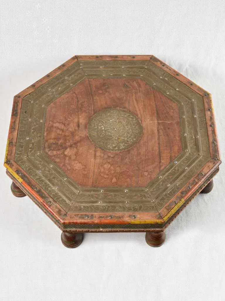 Octagonal Indonesian coffee table - 19th century - 27½"