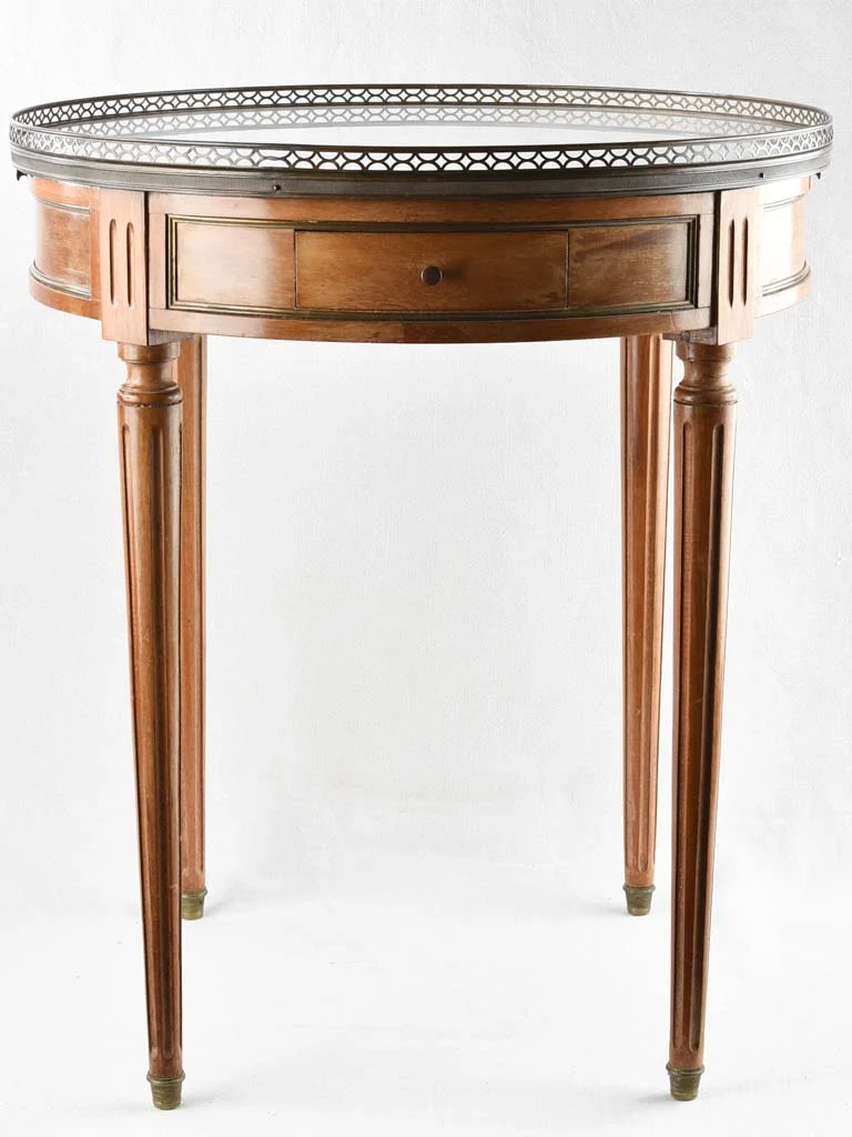 Louis XVI style round marble side table
