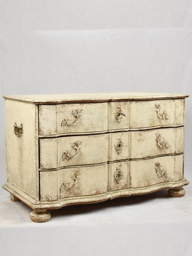 Antique French commode with 3 drawers 48"