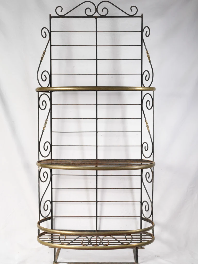 1970s French Metal Boulangerie Bread Presentation Stand - 76¾"