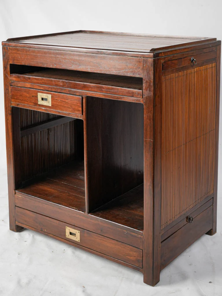 Elegant Mid-19th-Century English Mahogany Ship's Cabinet - 30¾" x 20½"