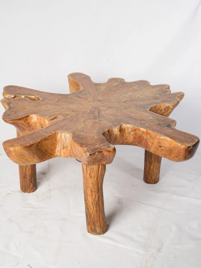 Natural Root Coffee Table From The 1970s w/ Live Edge - 41¼"
