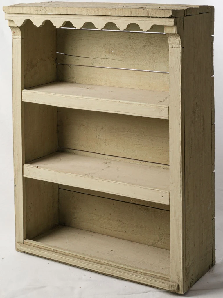 Early 20th Century Wooden Shelf In French Gray - 41"