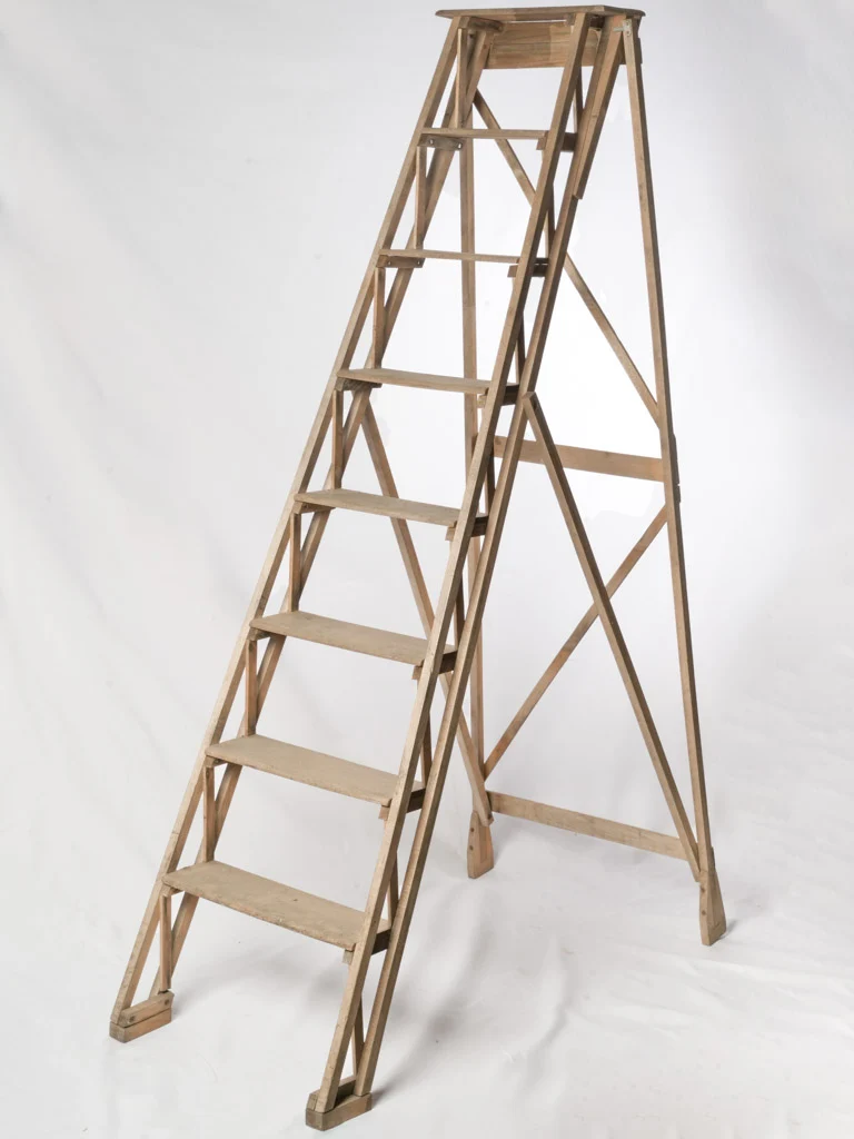 Antique Folding Library Ladder - 75½"