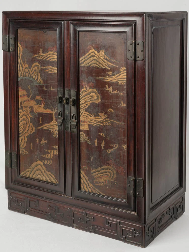 Early 20th-Century Chinese Lacquered Wood Cabinet - 29½"