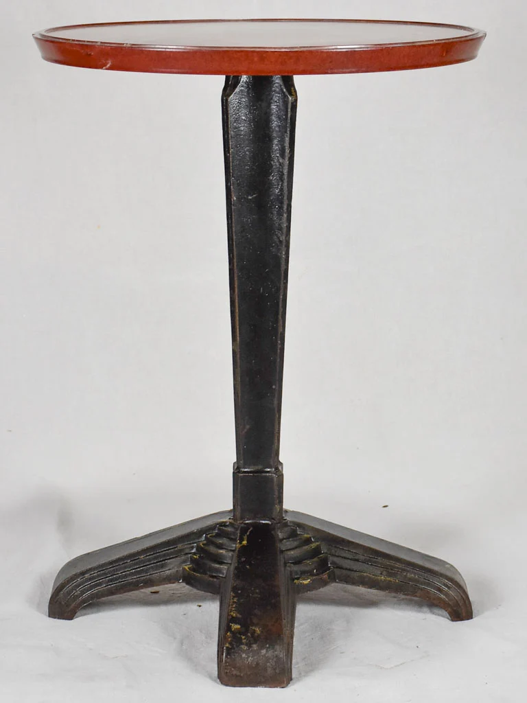 Art Deco bistro table - cast iron and Bakelite