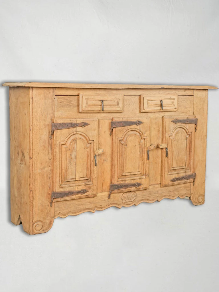 Late 18th-Century French Chestnut Wood Sideboard, 35 x 61"