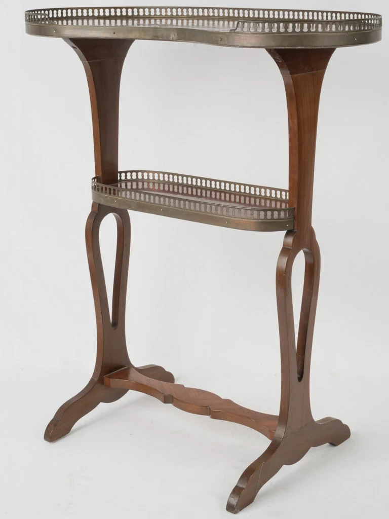 19th-Century Louis XVI Style Marquetry Side Table by Escalier de Cristal 28¾"