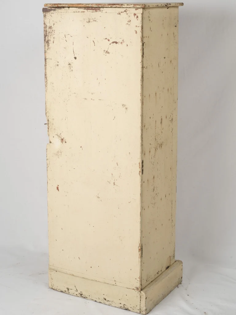 Early 20th Century Rustic French Cupboard w/ beige patina 47¾"