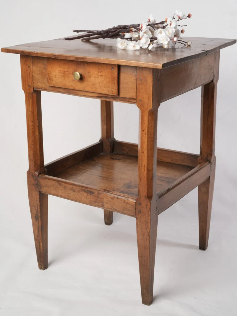 Petite French Cherry Side Table From The Early 19th Century - 20" x 20"