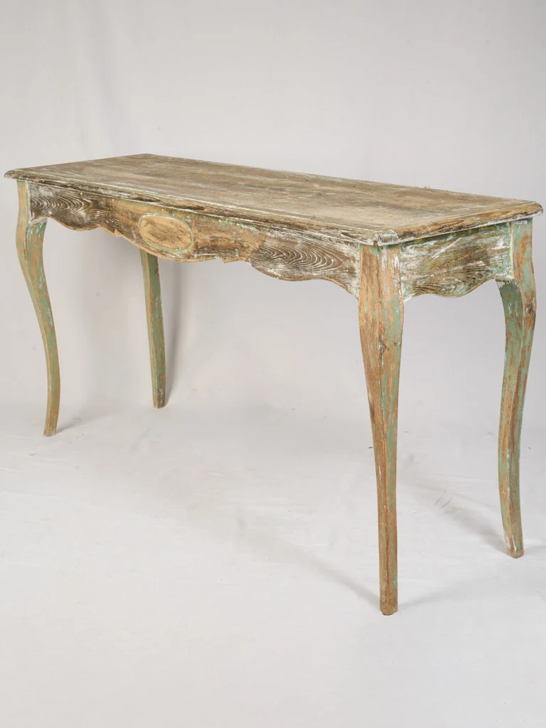 Vintage French Louis XV Style Oak Console Table - 59"