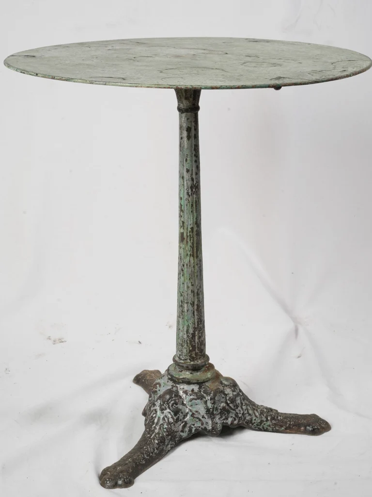 Green-Painted Bistro Table Circa 1900 - 27½"